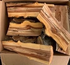 20 lb Box Applewood for smoking meat. Seasoned Dried & Green Cut Large Chunk