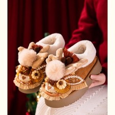 Chinese women Hanfu Shoes Embroidered Shoes Autumn winter