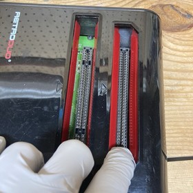 RetroDuo Nintendo NES & SNES 2in1 Twin Video Game Console System - Black/Red