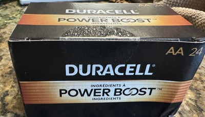 Duracell Coppertop AA Battery with POWER BOOST , 24 Pack Long-Lasting Batteries