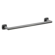 Emtek 28107FQUS10B Towel Bar 18", Soft Square Rosette, Oil Rubbed Bronze