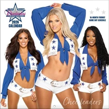 Dallas Cowboys Cheerleaders 12X12 Cameo Wall Calendar - 16 months (26998030011)