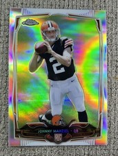 JOHNNY MANZIEL 2014 TOPPS CHROME BROWNS REFRACTOR RC #169
