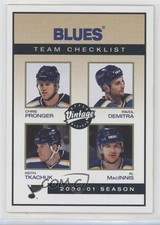 2001 Vintage Team Checklist Chris Pronger Pavol Demitra Keith Tkachuk HOF 0kb0