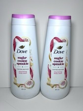 2 New Dove Sugar Cookie Sprinkle Body Wash Limited Edition Holiday Treats 20 oz