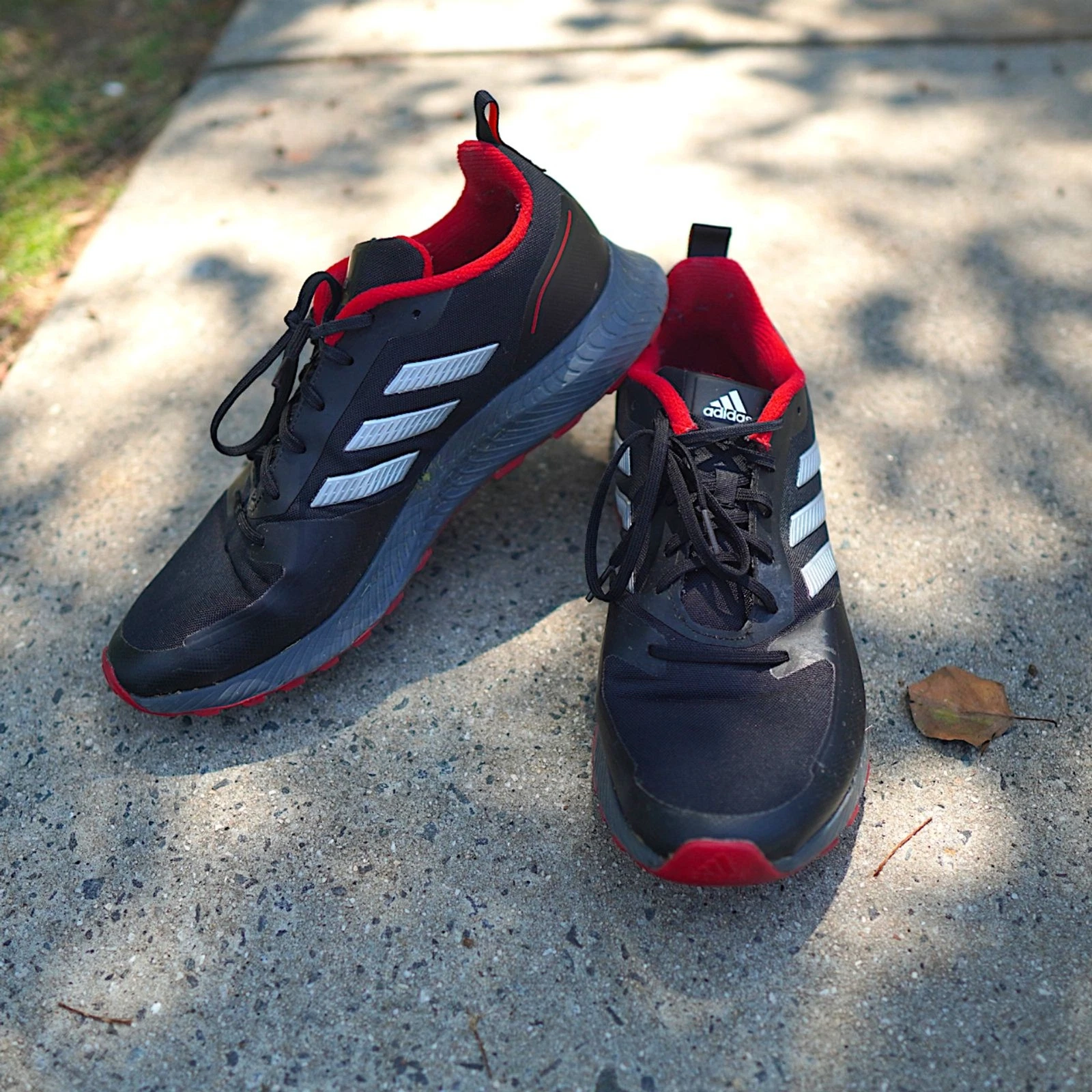 Adidas Runfalcon 2.0 TR Trail Running Shoes Mens 13 Black Red PGS 789005