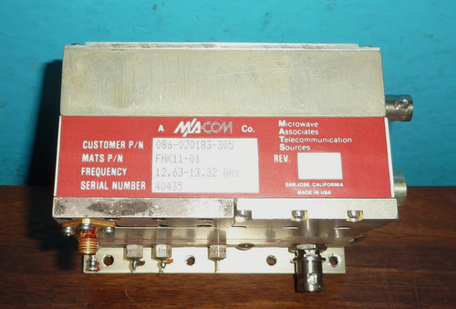 Macom MATS Brick Oscillator FMK11-01 Good Condition 12.63-13.32GHz