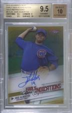 2018 Bowman's Best Gold Refractor 33/50 Jose Albertos BGS 9.5 GEM MINT Auto 7m3