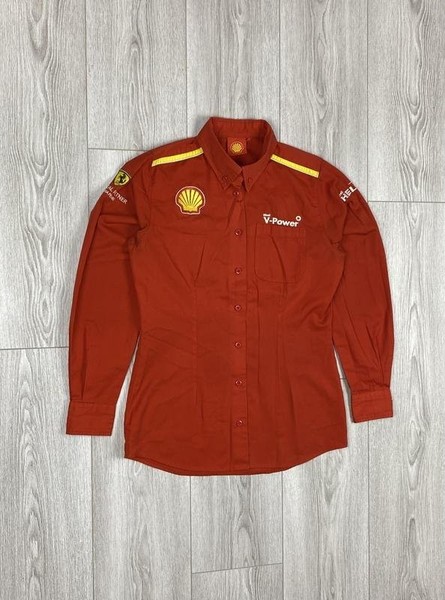 Women Ferrari Shirt Red Stretch 36 / S / 44