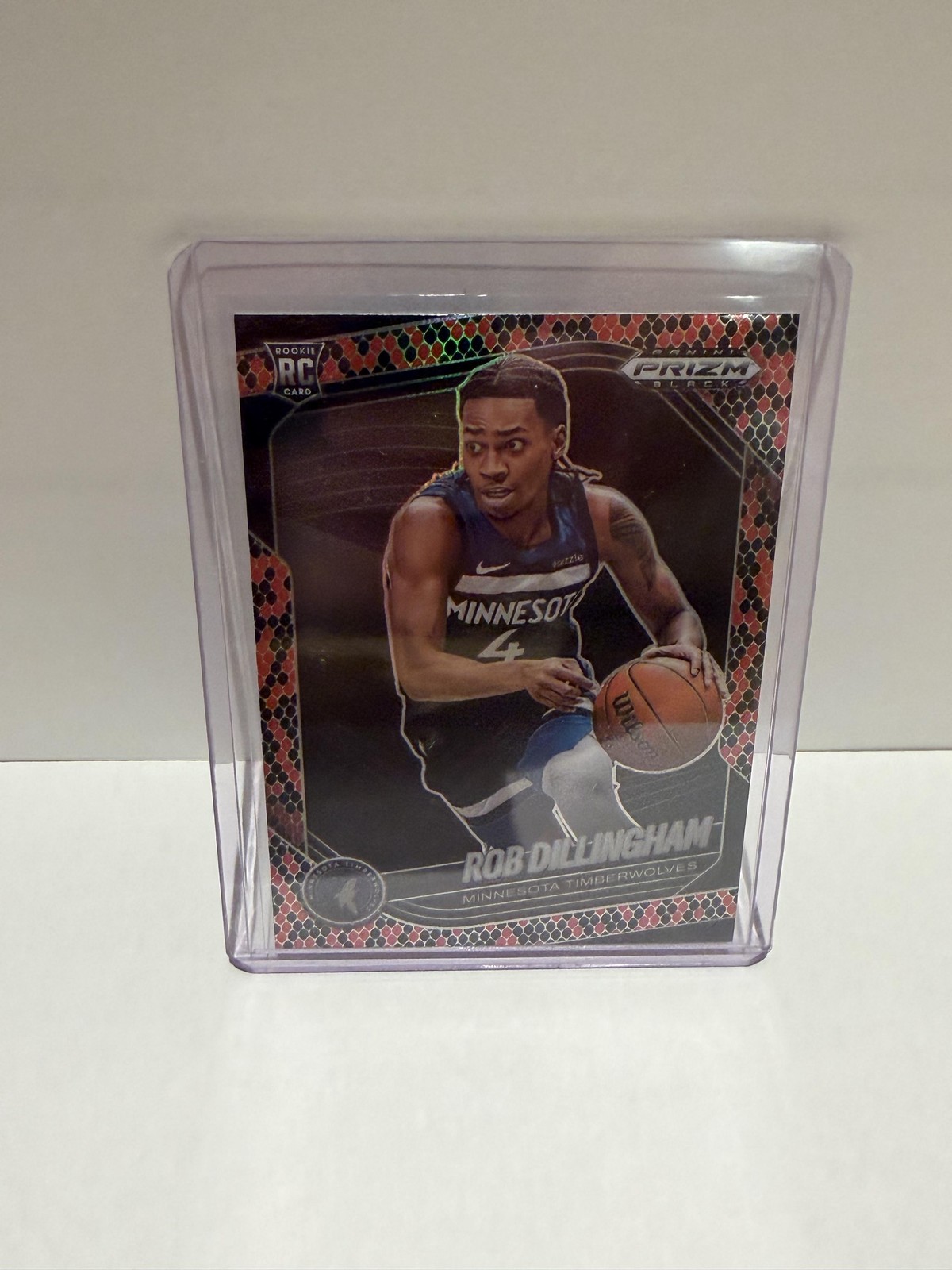2024-25 Panini Prizm Black #39 Rob Dillingham Snakeskin