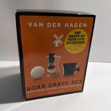 Van Der Hagen Boar Shave Set with Soap, Brush, Stand and Mug