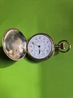 Antique Illinois Watch Co Pocket Watch  Gold Filled Case Winds RUNS
