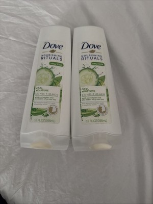 (2) Dove Nourishing Cool Moisture Conditioner - Cucumber Green Tea 12 FL OZ