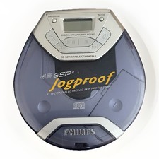 Philips 45 ESP4 Jogproof Portable CD Player Model AX5015/17 Tested Working