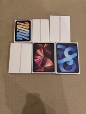 empty apple boxes iPad, iPhone, AirPods, Apple Watch, MacBook, Mac mini