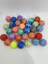 Vintage Super Balls Bouncy Rubber Ball Various Colors Swirl Marble Lot of 30