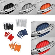 4x Carbon Fiber Car Accessories Door Handle Protector Film Anti-scratch Sticker 4x Carbon Fiber Car Accessories Door Handle Protector Film Anti-scratch Sticker
