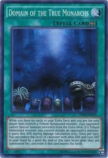 Yu-Gi-Oh Card - OP03-EN010 - DOMAIN OF THE TRUE MONARCHS (super rare holo) NM/M