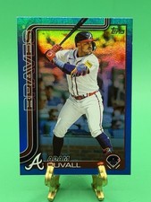 2025 Topps #654 Adam Duvall Blue Holo Foil #/150