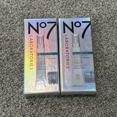 2X No7 Laboratories Line Correcting Booster Serum 0.84 oz (25ml) Sealed