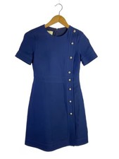 GUCCI/Short Sleeve Dress/Size 36/Wool/NVY