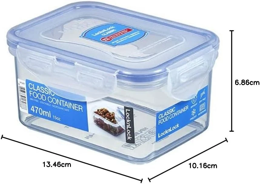 LocknLock Classic Rectangular Airtight food container storage box BPA free470ml  - Image 2 of 4