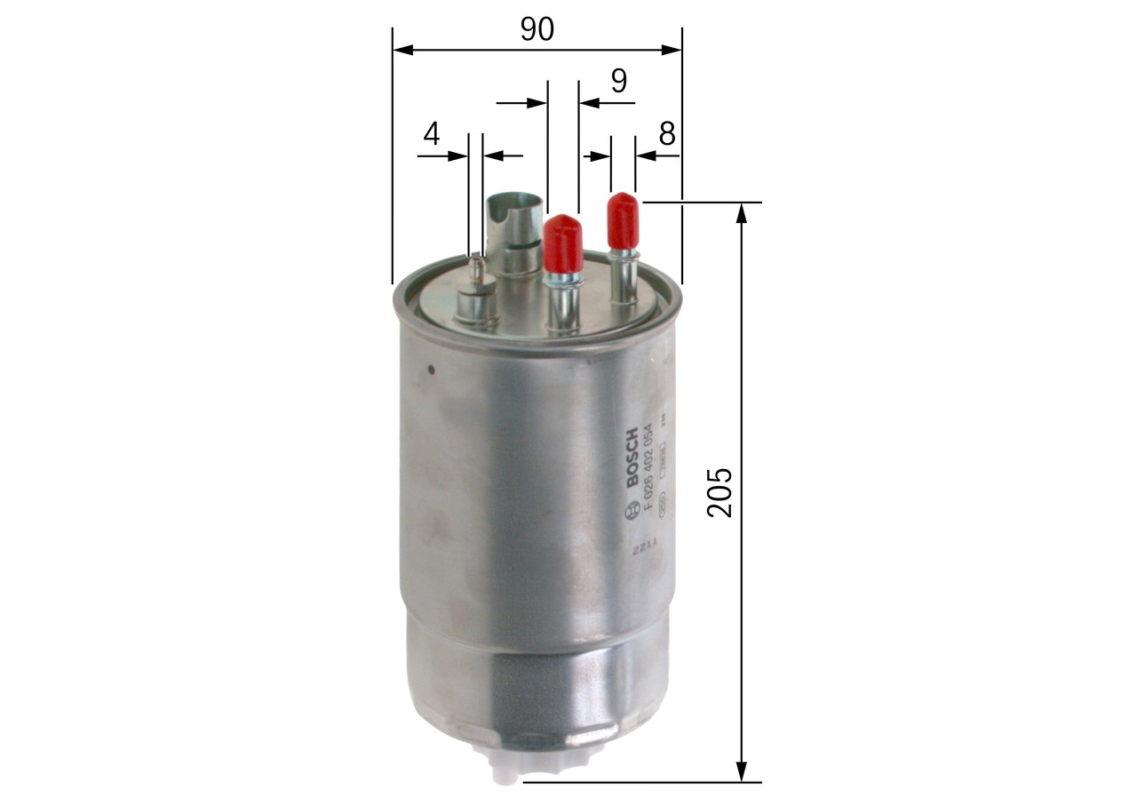 FUEL FILTER F 026 402 054 FOR VAUXHALL MERIVA/Mk OPEL Y13DT Z13DT/13DTJ 1.2L - Image 19