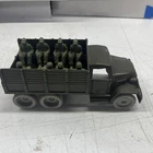 Vintage Old Marx Battleground US Army Truck With Men NM