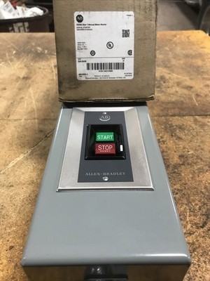 ALLEN BRADLEY 609-BAW MANUAL STARTING SWITCH 3 PHASE NEMA SIZE 1 New Ser H