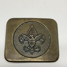 Vintage Boy Scouts Of America Brass Belt Buckle