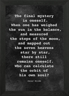 Oscar Wilde Quote D027 Framed Wall Art Poster Canvas Print Picture