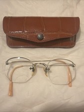 Vintage AO American Optical 12k Gold Filled Eye Glasses Bifocal W/ Nice Case