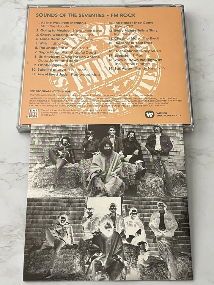 Time Life Sounds Of The Seventies FM Rock CD Little Feat, Crazy Horse, Lou Reed Foto 4 de 4