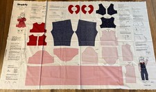 Simplicity Todays Girl 2 Outfit Fabric Panels For 18 Doll New 1996 Vintage
