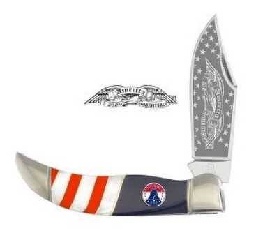 Rough Ryder pocket knife America 250th Anniversary Clasp Deer Slaryer in Box