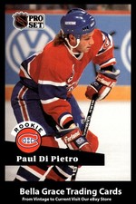 1991-92 Pro Set Paul DiPietro #546 Montreal Canadiens Rookie NHL Hockey 