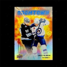 2025-26 Upper Deck Boomtown Insert #BT-8 Jack McBain Utah Mammoth