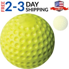Yellow Dimple Pitching Machine Balls | 12 Count | 11" & 9" Options
