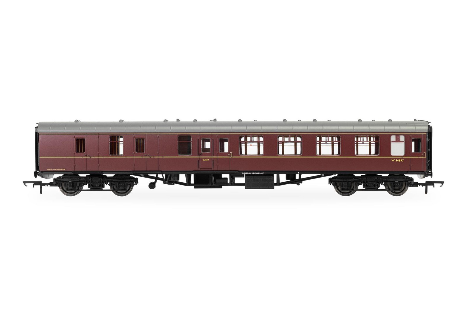 Hornby R40514 OO Gauge BR Mk1 Brake Second Corridor BSK Coach BR Maroon W34897 - Image 5