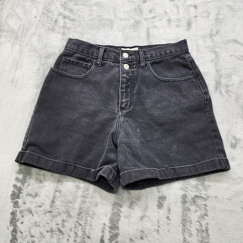 Vintage 90s ARIZONA Jeans Company Shorts Women 11 Juniors Black High Rise Cuffed