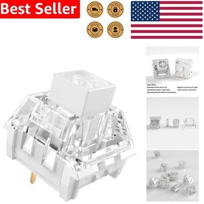 Box White Mechanical Keyboard Switches 3-Pin Clicky 36pcs Gaming Typing