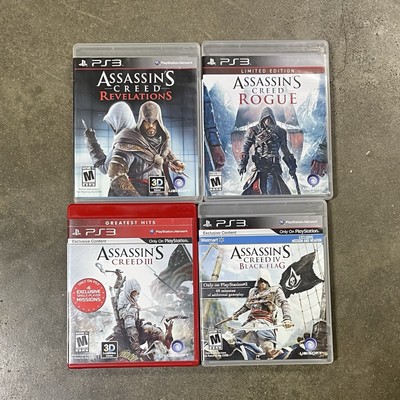 Assassin s Creed III Black Flag Rogue Revelations PS3 Action Adventure Games Lot