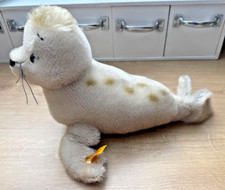 Steiff Robbe 30 cm Robby aus "Der Kleine Eisbär" Mohair 354120