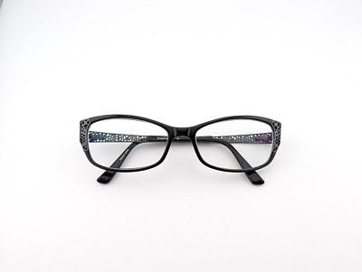 bebe Eyeglasses, Frames Only, Vibrant BB5134, 001 Jet, 53-16-135