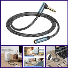 3.5mm Headphone Extension Cable 6FT for Smartphones, Tablets, Media Players