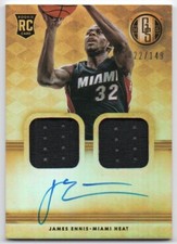 2014-15 Panini Gold Standard #246 James Ennis RC GU Auto 022/149 Miami Heat