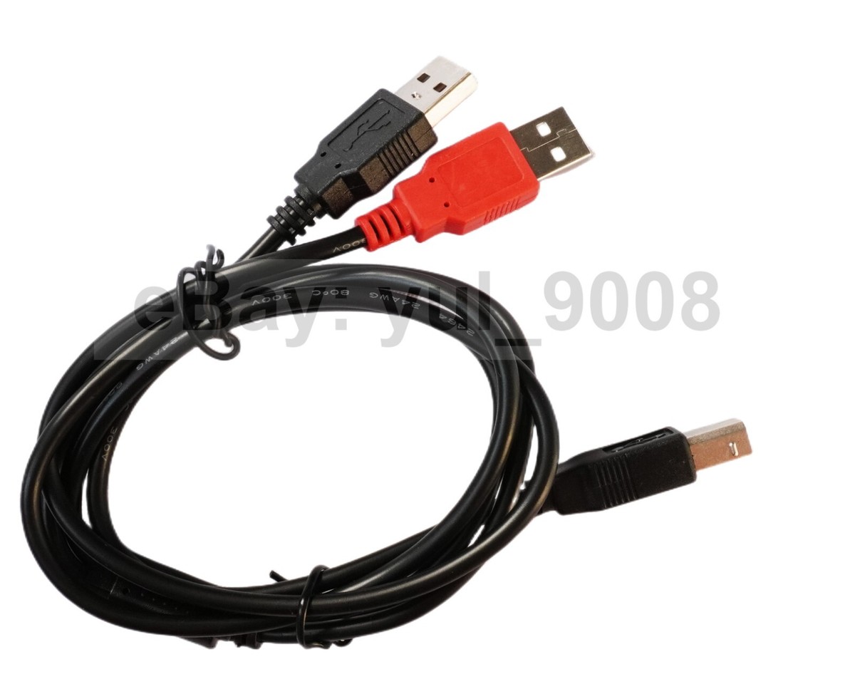 Double USB A-Male to B-Male Printer/PC Oscilloscope Hantek 6022BL