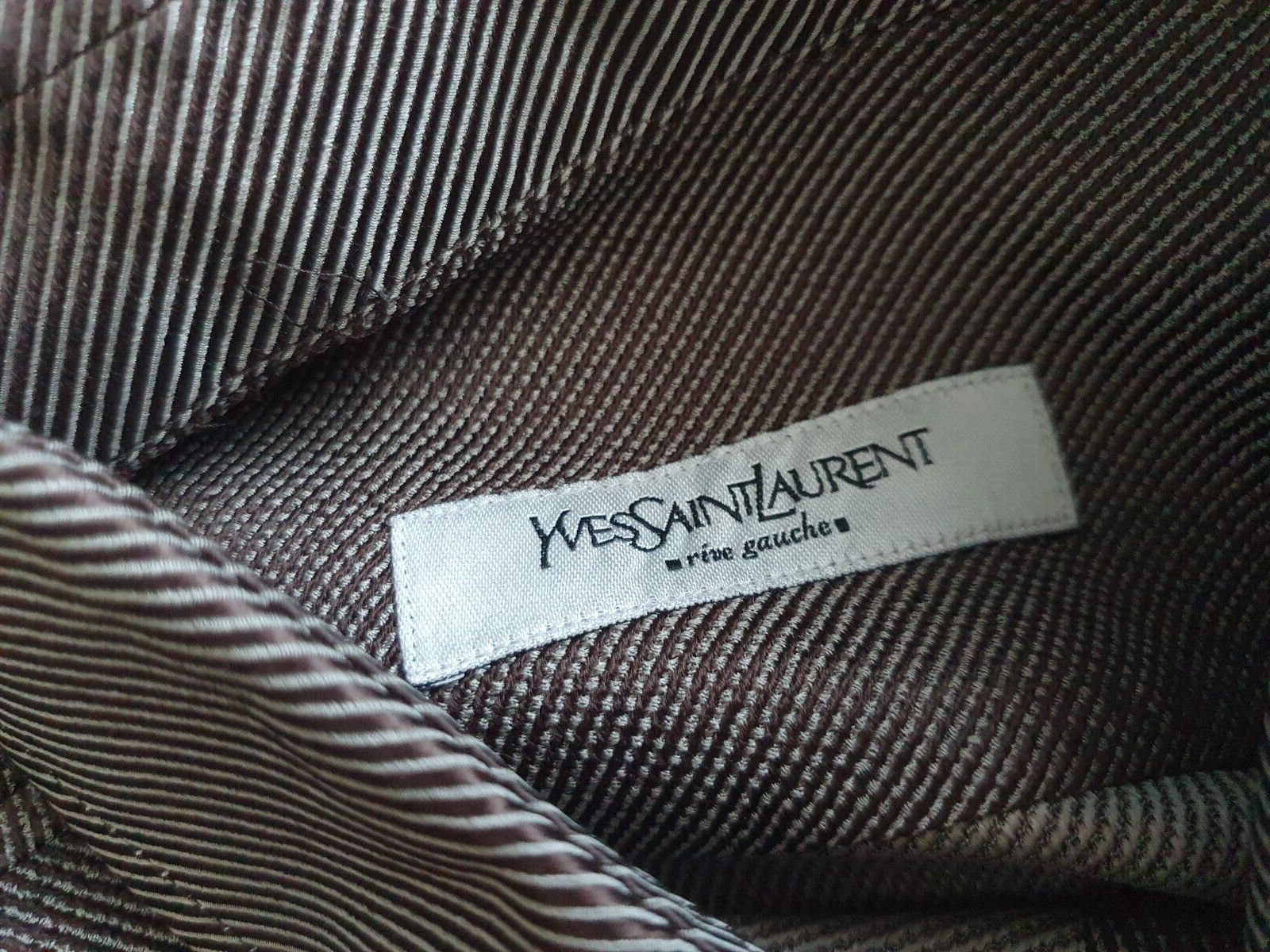 Camicia uomo a maniche lunghe a righe Yves Saint Laurent taglia 16 5