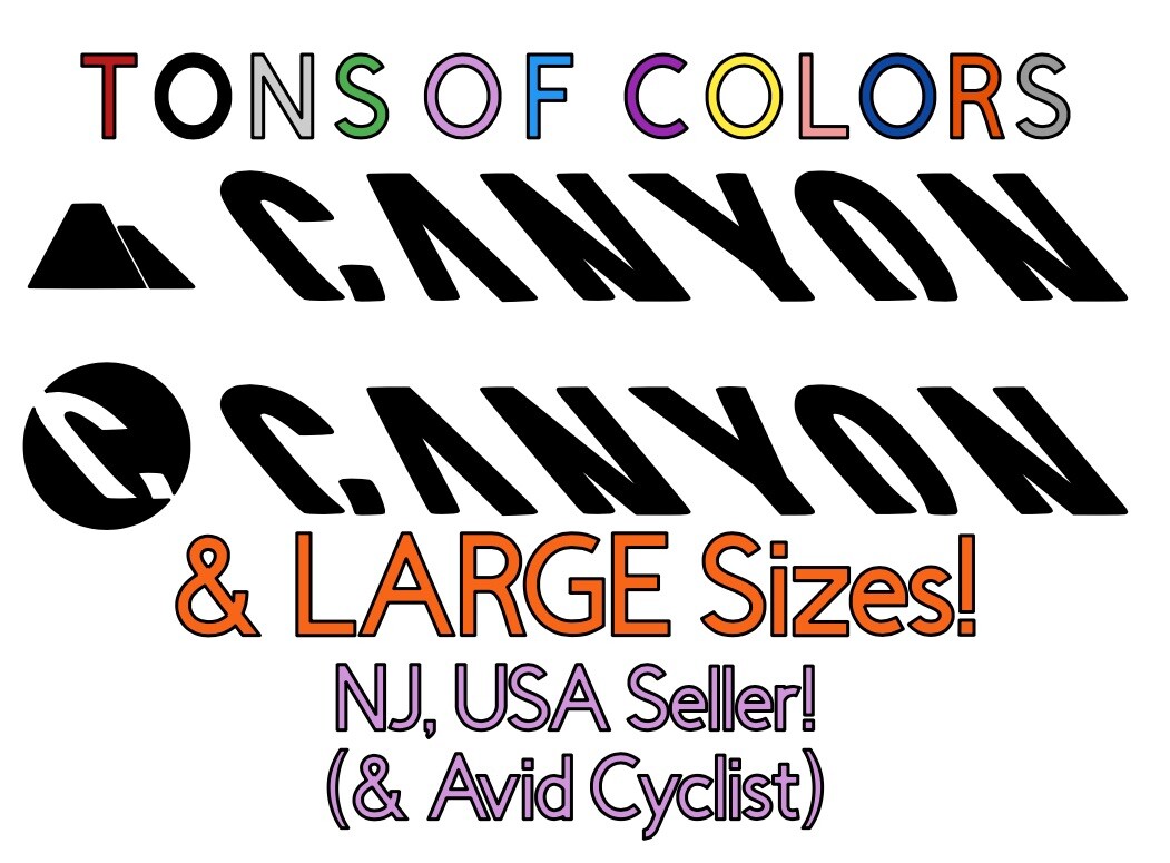 CANYON ロゴステッカー 6枚セット CANYON ロゴステッカー 6枚セット CANYON ロゴステッカー 6枚セット