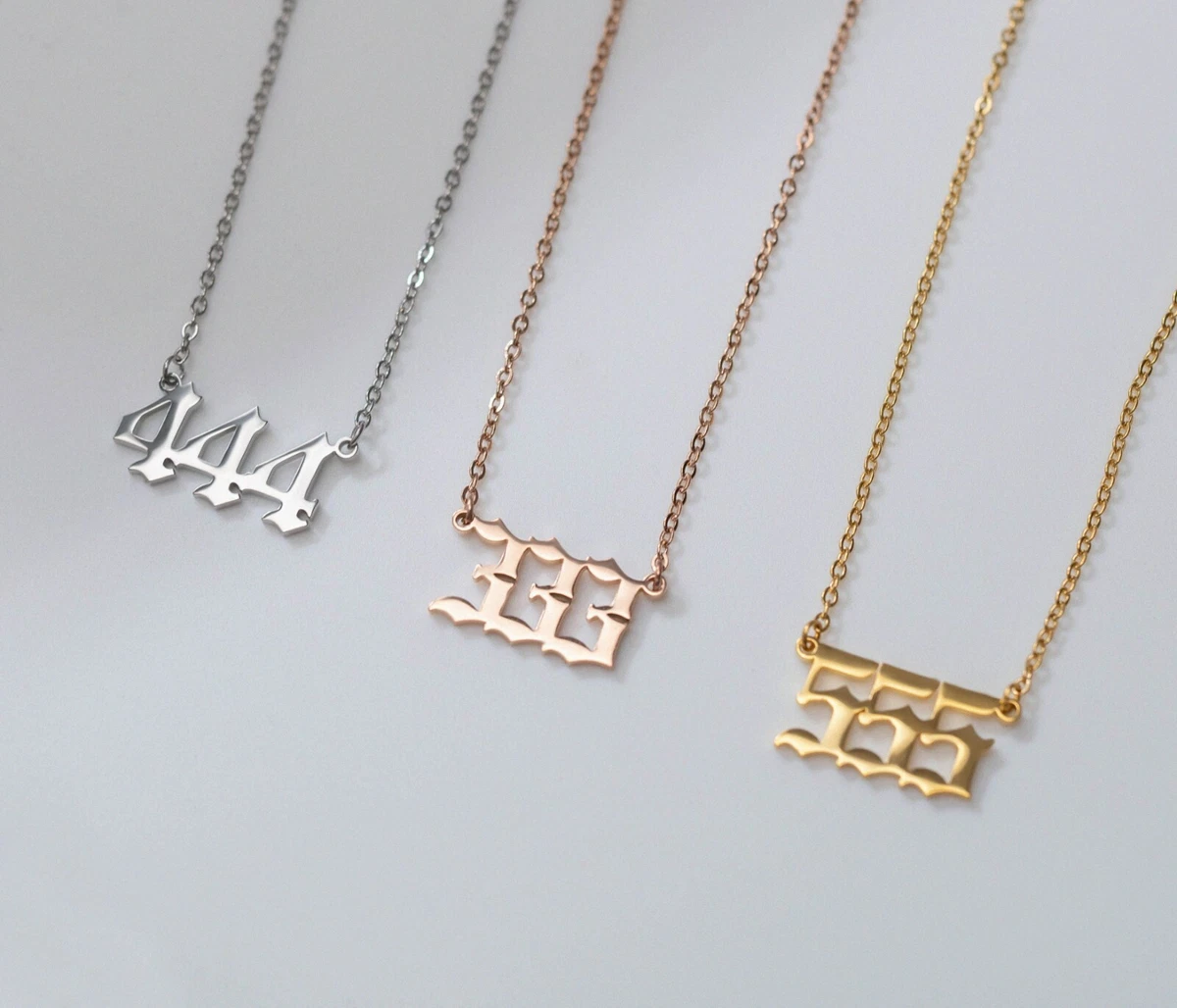 Custom number pendant sale gold